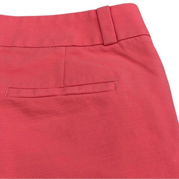 Ann Taylor LOFT Size 6 Peachy Pink Cropped Wide Leg Riviera Pants Cotton-Rayon - Picture 4 of 7